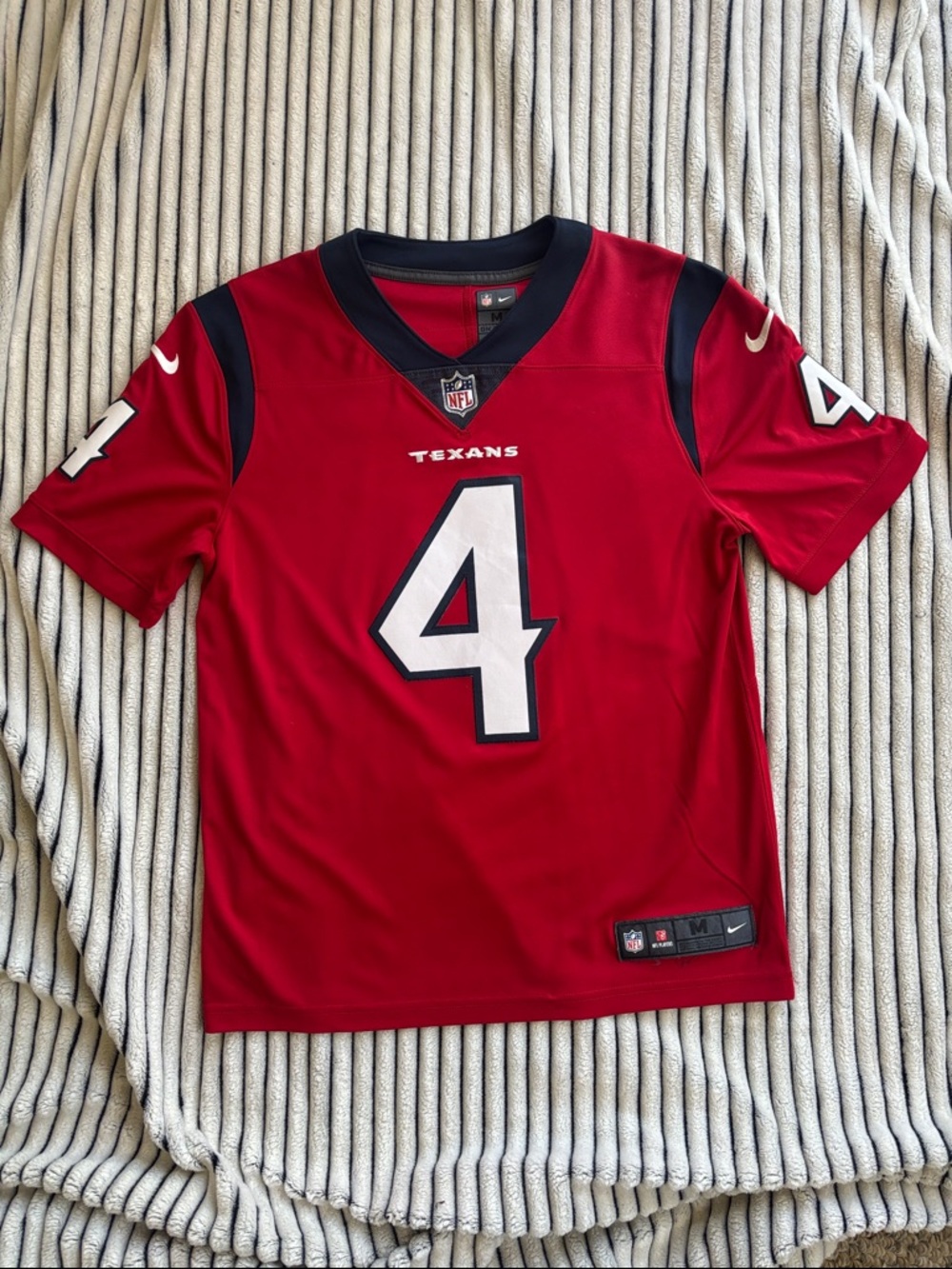 Nike Houston Texans Red #4 Watson Football Jersey